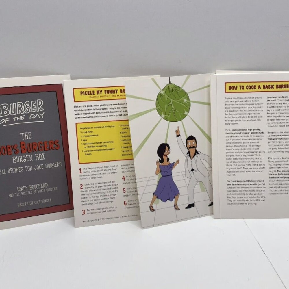 The Bobs Burgers Burger Box Recipe Book Card Set Loot Crate